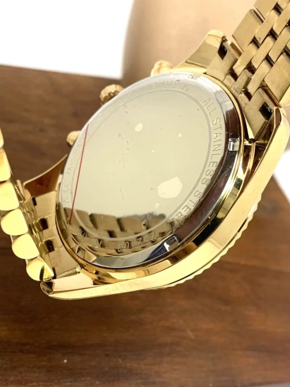 Michael Kors Men's Watch MK8494 Quartz Chronograph Gemmed Gold Stainless Steel